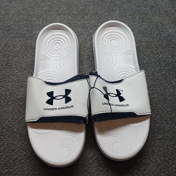 Under Armour Ignite Select Men\'s Slide Sandals White Size 18 New main image 6